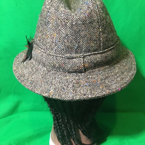Vintage Donegal Tweed Fedora Hat - Picture 3 of 8